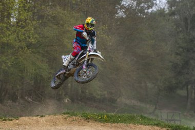 Warching, Almanya - 29 Haziran 2019 Motocross eğitimi