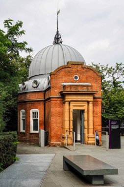 The Royal Observatory, built in 1676, on a hill in Greenwich Park, worked in the history of astronomy and navigation, London in Great Britain