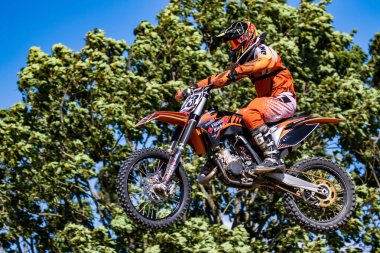 Warching, Almanya - 29 Haziran 2019 Motocross eğitimi