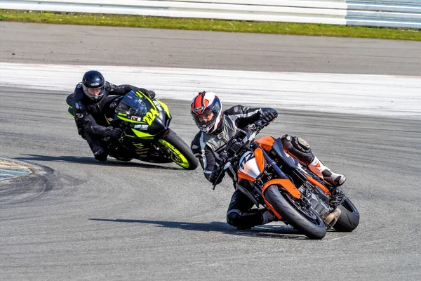 Hockenheim Allemagne Juin 2019 Entraînement Course Moto Centre Course Baden — Photo