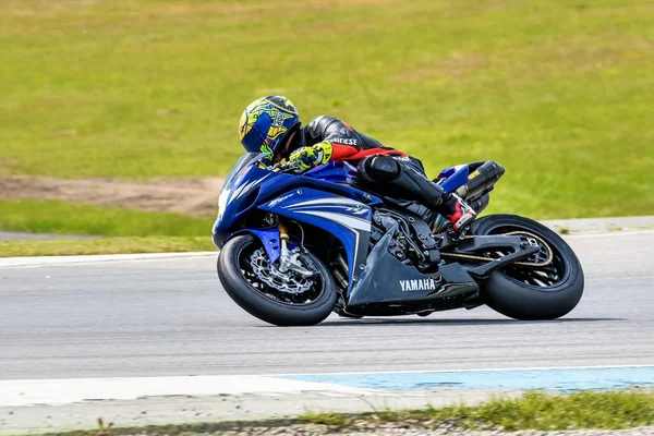 Hockenheim Niemcy Czerwca 2019 Szkolenie Motocyklowe Centrum Wyścigowym Baden Wurttemberg — Zdjęcie stockowe