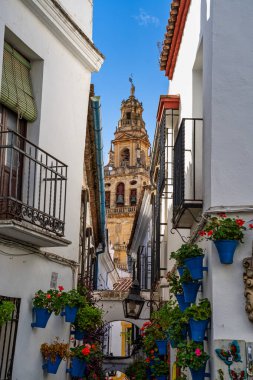 Çan Kulesi, İspanya 'nın Cordoba Camii Katedrali' ndeki Torre Campanario. Mezquita 'nın bir minaresi katedralin çan kulesine dönüştürüldü..