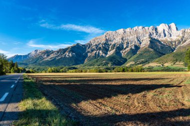 Saint Baudille et Pipet 'teki manzara manzarası, Vercors' taki Trieves yerel makamları birliği, Fransa Alpleri, Avrupa 'daki Fransa