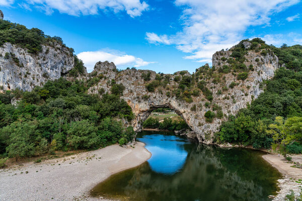 Pont D'Arc, rock arch over the Ardeche River in southern France