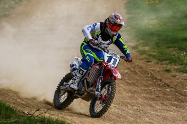 Warching, Almanya - 29 Haziran 2019 Motocross eğitimi