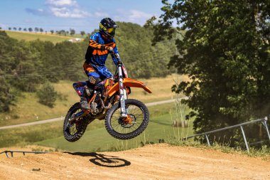 Warching, Almanya - 29 Haziran 2019 Motocross eğitimi