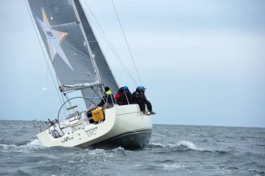 Travemuende, Almanya - 28 Temmuz 2018 Seyahat Haftası
