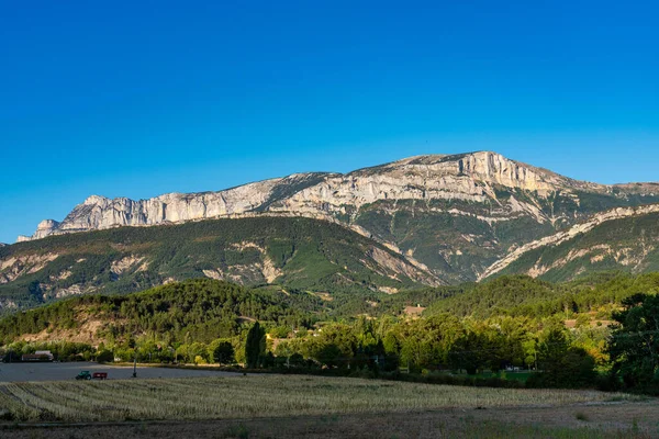 Pohled Krajinu Montmaur Diois Vercors Francouzské Alpy Francie Evropě — Stock fotografie