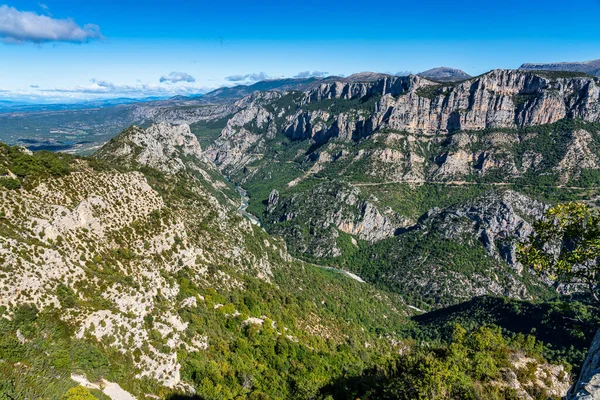 Verdon Gorge Gorges Verdon Incrível Paisagem Célebre Desfiladeiro Com Sinuoso — Fotografia de Stock