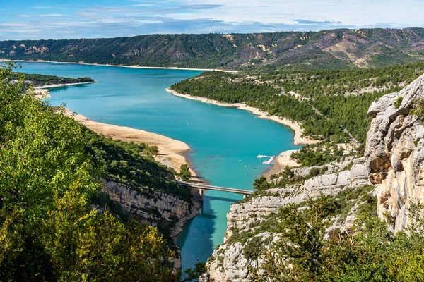 Verdon Gorge Gorges Verdon Incrível Paisagem Célebre Desfiladeiro Com Sinuoso — Fotografia de Stock