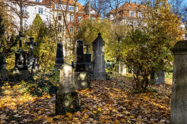 Múnich Alemania Nov 2020 Vista Del Famoso Cementerio Del Viejo — Foto de Stock