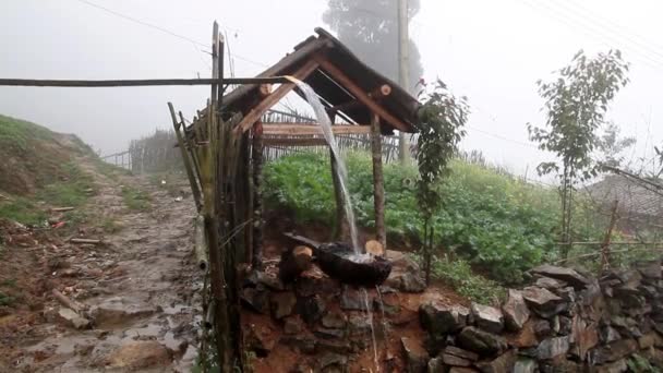 Kedi Köyündeki Değirmeni Sapa Yakınlarında Lao Cai Vietnam Yaz Günü — Stok video