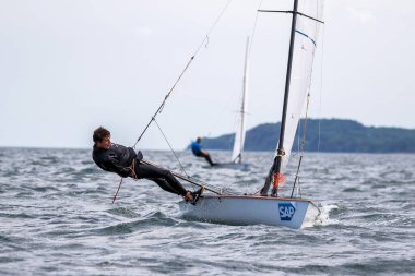 Travemuende, Almanya - 28 Temmuz 2018 Seyahat Haftası
