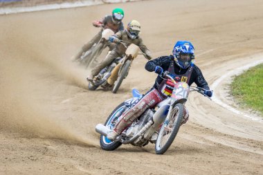 Pfarrkirchen, Almanya - 09 Eylül 2018: Almanya 'nın Pfarrkirchen kentinde uluslararası toprak yol yarışı