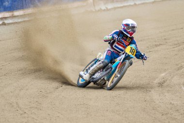 Pfarrkirchen, Almanya - 09 Eylül 2018: Almanya 'nın Pfarrkirchen kentinde uluslararası toprak yol yarışı