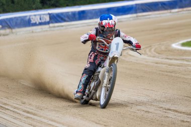 Pfarrkirchen, Almanya - 09 Eylül 2018: Almanya 'nın Pfarrkirchen kentinde uluslararası toprak yol yarışı