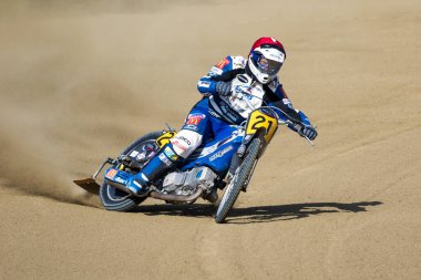 Pfarrkirchen, Almanya - 09 Eylül 2018: Almanya 'nın Pfarrkirchen kentinde uluslararası toprak yol yarışı