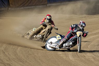 Pfarrkirchen, Almanya - 09 Eylül 2018: Almanya 'nın Pfarrkirchen kentinde uluslararası toprak yol yarışı