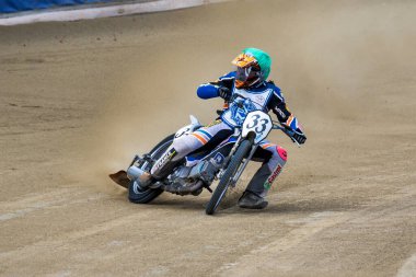 Pfarrkirchen, Almanya - 09 Eylül 2018: Almanya 'nın Pfarrkirchen kentinde uluslararası toprak yol yarışı