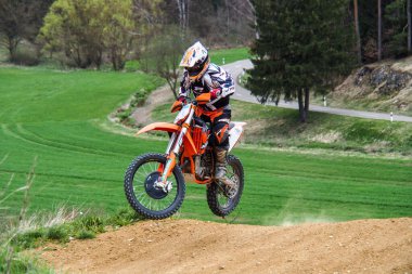 Warching, Almanya - 29 Haziran 2019 Motocross eğitimi