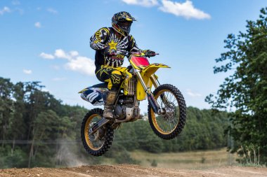 Warching, Almanya - 29 Haziran 2019 Motocross eğitimi