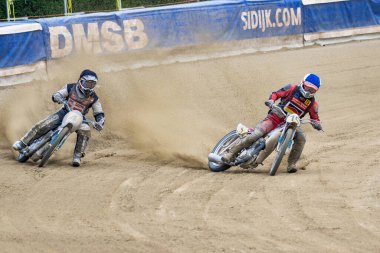 Pfarrkirchen, Almanya - 09 Eylül 2018: Almanya 'nın Pfarrkirchen kentinde uluslararası toprak yol yarışı