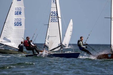 Travemuende, Almanya - 28 Temmuz 2018 Seyahat Haftası