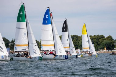 Travemuende, Almanya - 28 Temmuz 2018 Seyahat Haftası