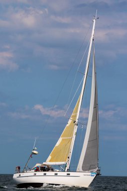 Travemuende, Almanya - 28 Temmuz 2018 Seyahat Haftası