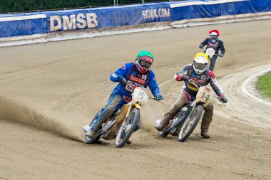 Pfarrkirchen, Almanya - 09 Eylül 2018: Almanya 'nın Pfarrkirchen kentinde uluslararası toprak yol yarışı