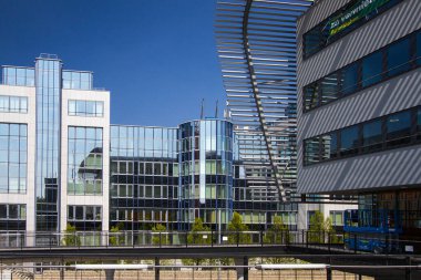 Almanya 'nın Bavyera başkenti Münih' teki merkez otobüs terminali, sıcak bir Ağustos öğleden sonra