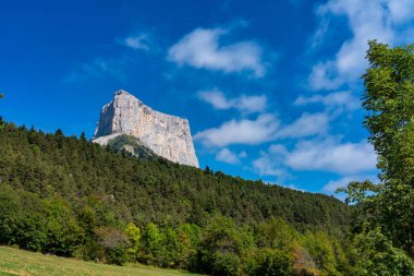 Mont Aiguille in the French Vercors mountains in France, Europe clipart