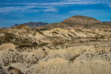 İspanya 'nın Murcia bölgesindeki Abanilla ve Mahoya Çorak Toprakları