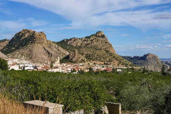 Widok Wieś Ricote Dolinie Ricote Obwód Murcja Hiszpanii — Zdjęcie stockowe