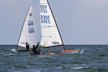 Travemuende, Almanya - 28 Temmuz 2018 Seyahat Haftası