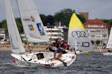 Travemuende, Almanya - 28 Temmuz 2018 Seyahat Haftası