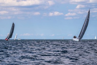 Travemuende, Almanya - 28 Temmuz 2018 Seyahat Haftası