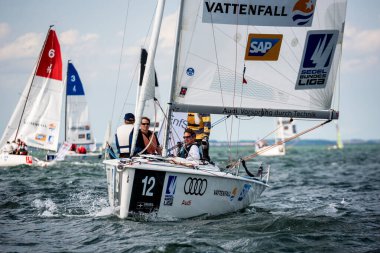Travemuende, Almanya - 28 Temmuz 2018 Seyahat Haftası