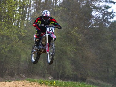 Warching, Almanya - 29 Haziran 2019 Motocross eğitimi