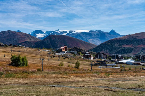 Widok Góry Wokół Alpe Huez Alpach Francuskich Francja Europa — Zdjęcie stockowe