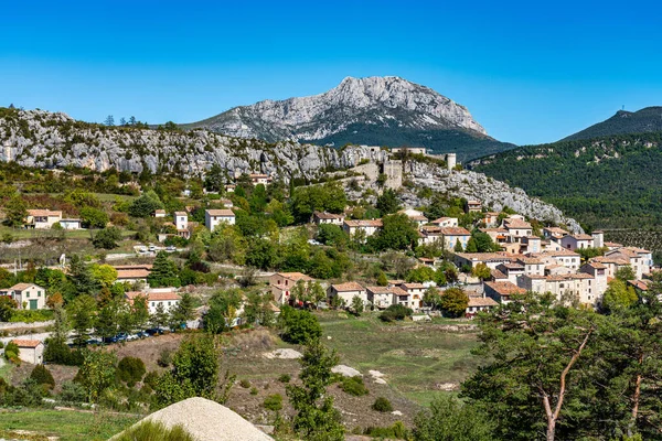 Village Trigance Dans Les Gorges Verdon Gorges Verdon Paysage Étonnant — Photo