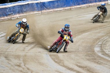 Pfarrkirchen, Almanya - 09 Eylül 2018: Almanya 'nın Pfarrkirchen kentinde uluslararası toprak yol yarışı