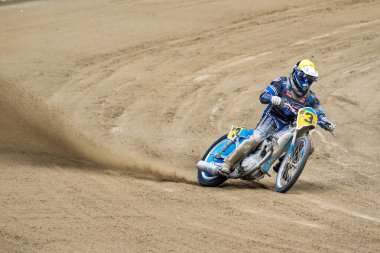 Pfarrkirchen, Almanya - 09 Eylül 2018: Almanya 'nın Pfarrkirchen kentinde uluslararası toprak yol yarışı