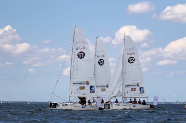Travemuende, Almanya - 28 Temmuz 2018 Seyahat Haftası