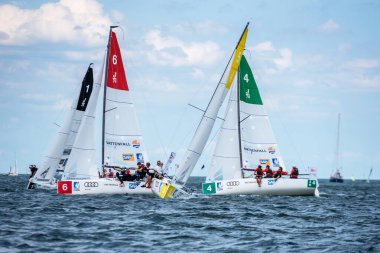 Travemuende, Almanya - 28 Temmuz 2018 Seyahat Haftası