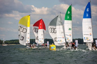 Travemuende, Almanya - 28 Temmuz 2018 Seyahat Haftası