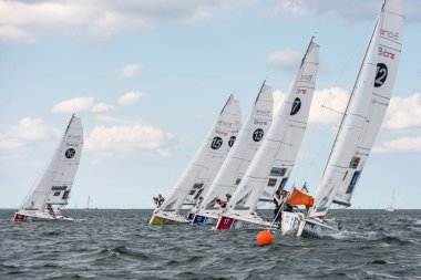 Travemuende, Almanya - 28 Temmuz 2018 Seyahat Haftası
