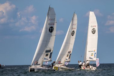 Travemuende, Almanya - 28 Temmuz 2018 Seyahat Haftası
