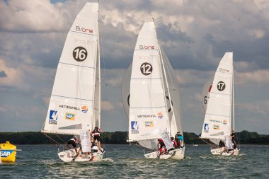 Travemuende, Almanya - 28 Temmuz 2018 Seyahat Haftası