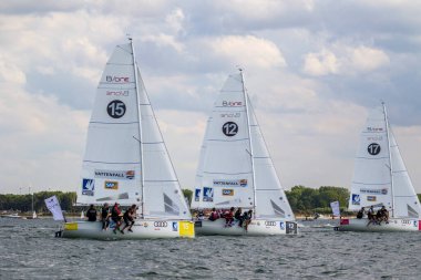 Travemuende, Almanya - 28 Temmuz 2018 Seyahat Haftası